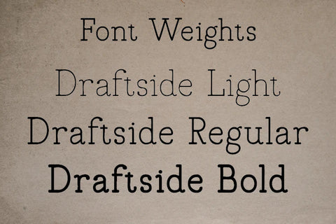 Draftside typewriter Font Irvan Randi 