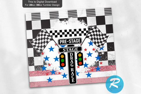 Drag Racing 20 oz / 30 oz Tumbler PNG Sublimation Regulrcrative 