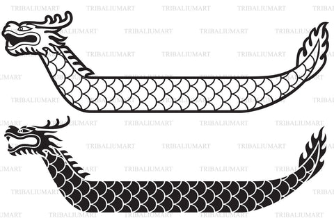 Dragon boat festival illustration SVG TribaliumArtSF 