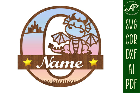 Dragon Capital Monogram Letter O SVG Cut SVG APInspireddesigns 