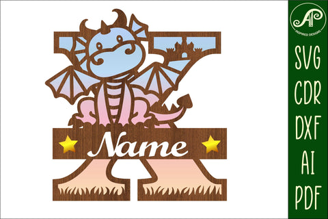 Dragon Capital Monogram Letter X SVG Cut SVG APInspireddesigns 