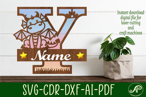 Dragon Capital Monogram Letter Y SVG Cut SVG APInspireddesigns 