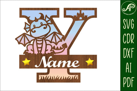 Dragon Capital Monogram Letter Y SVG Cut SVG APInspireddesigns 