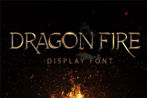 Dragon Fire Font Kasih Ibu 