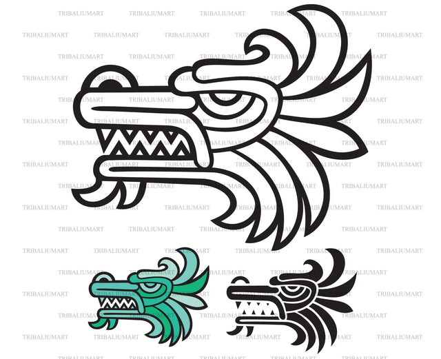 Dragon head SVG TribaliumArtSF 