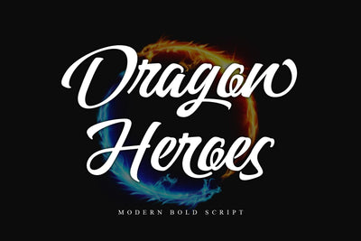 Dragon Heroes Font Letterara 