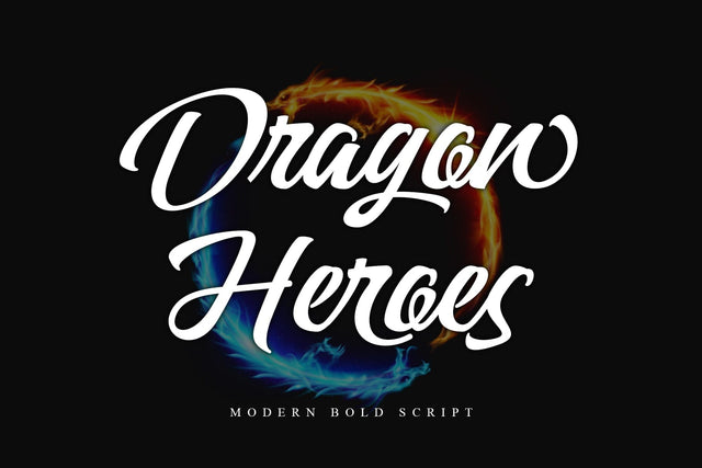 Dragon Heroes Font Letterara 