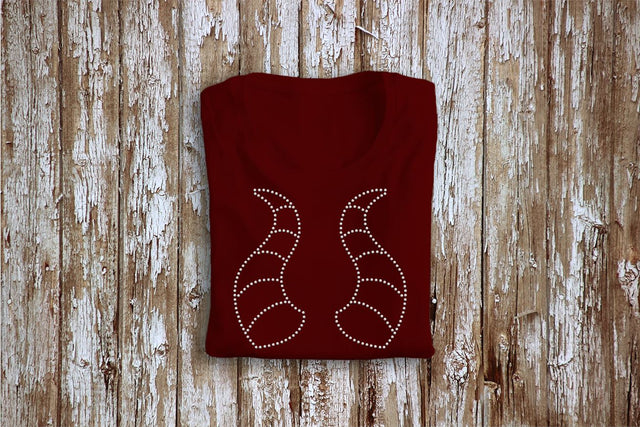 Dragon Horns Rhinestone Template SVG Designed by Geeks 