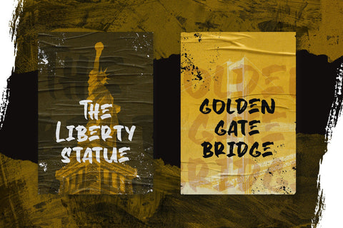 Dragon Knight - Textured Brush Font Font StringLabs 