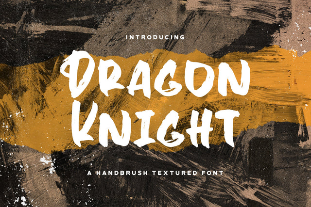 Dragon Knight - Textured Brush Font Font StringLabs 