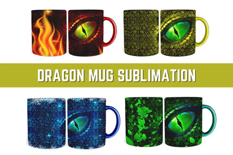 Dragon Mug Sublimation Sublimation SvgOcean 
