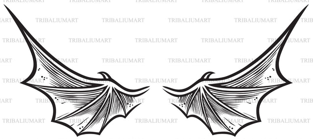 Dragon wings SVG TribaliumArtSF 