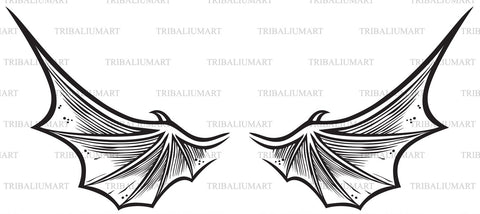 Dragon wings SVG TribaliumArtSF 