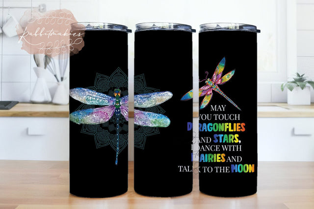 Dragonflies Skinny Tumbler Sublimation Design Templates, Dragonfly Tumbler Straight PNG Digital Download, tumbler png wrap Sublimation Rabbitmakies 