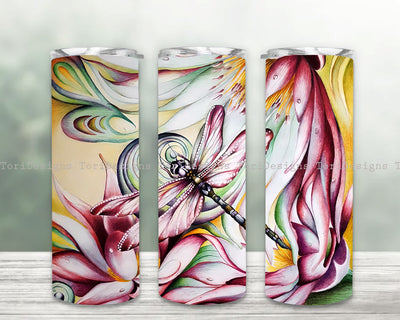 Dragonflies Skinny Tumbler Sublimation, Dragonfly Tumbler Wrap, Watercolor Dragonflies Tumbler png PNGEgg, Dragonfly 0 oz Skinny Tumbler Sublimation ToriDesigns 