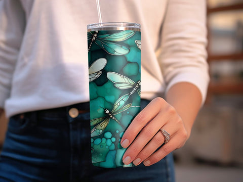 Dragonflies Tumbler wrap Sublimation Luvleigh Digitals 