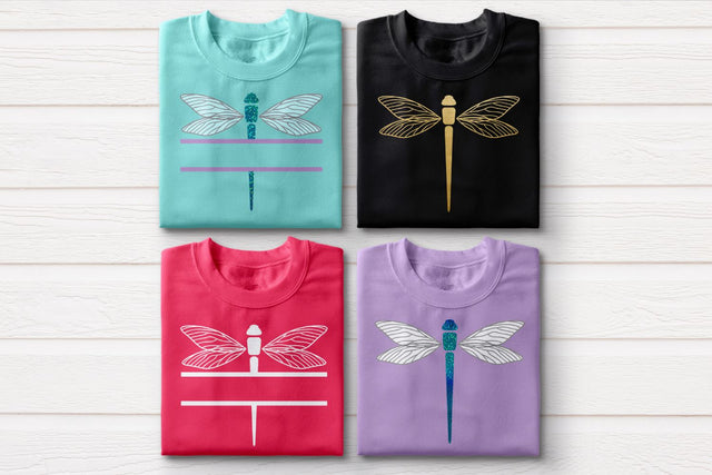 Dragonfly and Dragonfly Split SVG Designed by Geeks 