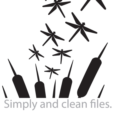 Dragonfly and reeds SVG TribaliumArtSF 