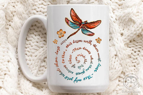 Dragonfly Ever Mind The Rule Of Three PNG Sublimation LAM HOANG THUY 