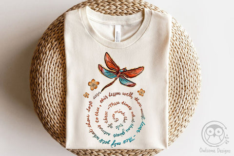 Dragonfly Ever Mind The Rule Of Three PNG Sublimation LAM HOANG THUY 