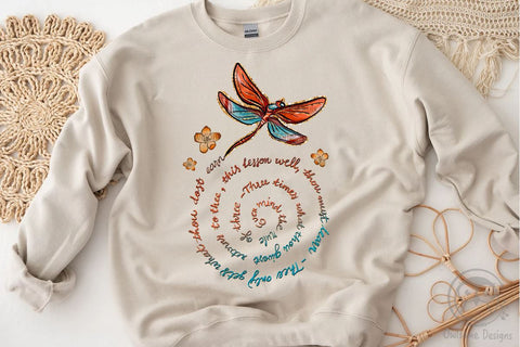 Dragonfly Ever Mind The Rule Of Three PNG Sublimation LAM HOANG THUY 