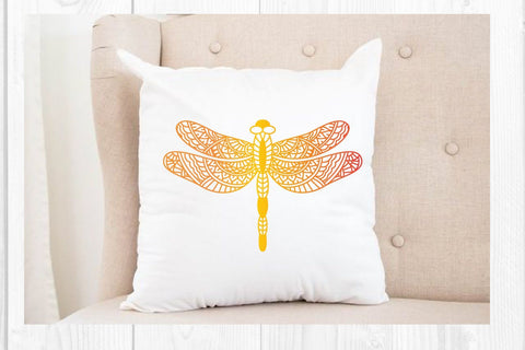 Dragonfly Mandala, Dragonfly Zentangle SVG SVG dadan_pm 