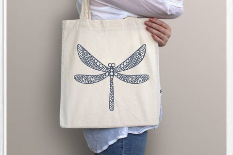 Dragonfly Mandala, Dragonfly Zentangle SVG SVG dadan_pm 