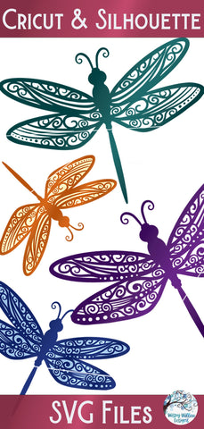 Dragonfly Mandala SVG Bundle SVG Wispy Willow Designs 