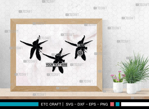 Dragonfly Monogram, Dragonfly Silhouette, Dragonfly SVG, Insect Svg, Dragonfly Vector, Animals, SB00256 SVG ETC Craft 