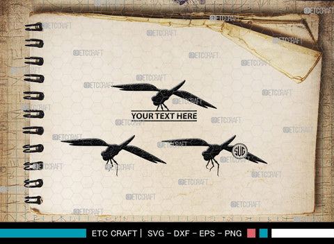 Dragonfly Monogram, Dragonfly Silhouette, Dragonfly SVG, Insect Svg, Dragonfly Vector, Animals, SB00256 SVG ETC Craft 