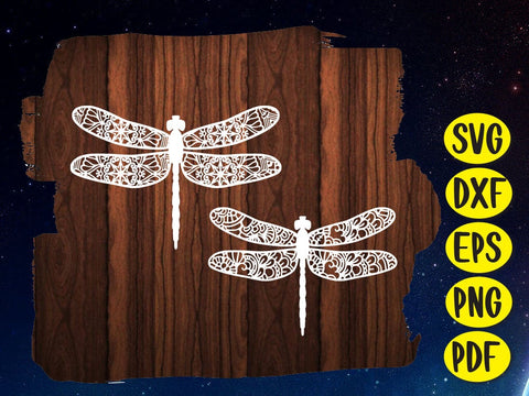 Dragonfly Paper cut SVG Johan Ru designs 