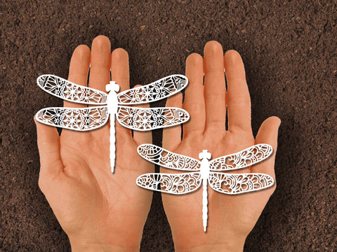 Dragonfly Paper cut SVG Johan Ru designs 