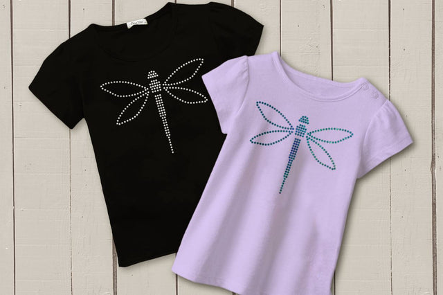 Dragonfly Rhinestone SVG Template SVG Designed by Geeks 