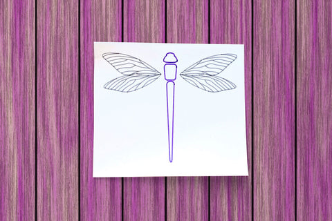 Dragonfly SKETCH Single Line Drawing SVG SVG Designed by Geeks 