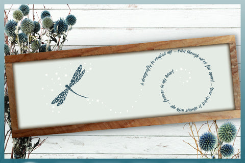 Dragonfly To Remind Me Memorial Quote SVG SVG Harbor Grace Designs 