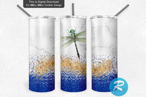 Dragonfly Tumble 20 oz / 30 oz Tumbler PNG Sublimation Regulrcrative 