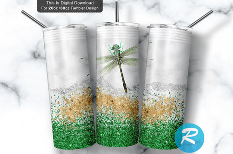 Dragonfly Tumble 20 oz / 30 oz Tumbler PNG Sublimation Regulrcrative 