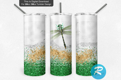 Dragonfly Tumble 20 oz / 30 oz Tumbler PNG Sublimation Regulrcrative 
