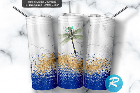 Dragonfly Tumble 20 oz / 30 oz Tumbler PNG Sublimation Regulrcrative 