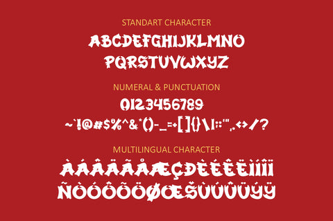 Dragons Gravity - Chinese Display Font Font Illushvara Design 