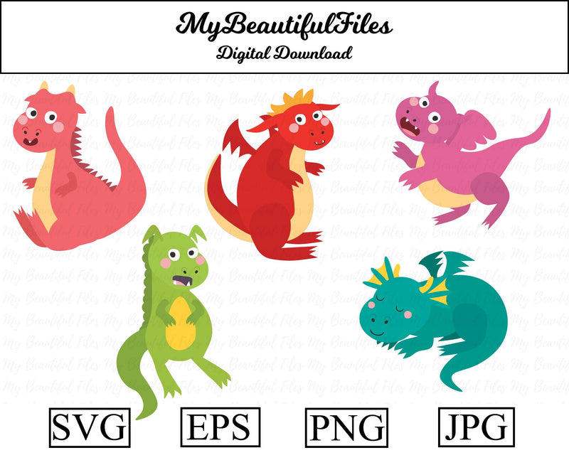 dragons SVG MyBeautifulFiles 