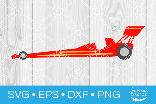 Dragster Race Car SVG SavanasDesign 