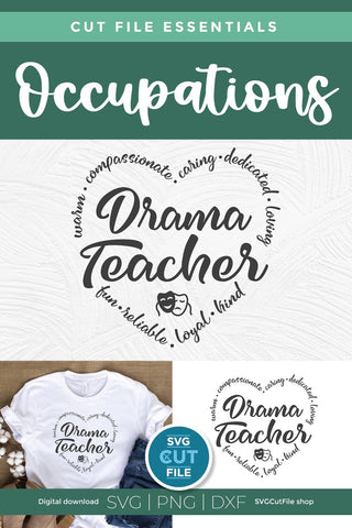 Drama teacher svg, drama svg, speech and drama svg SVG SVG Cut File 