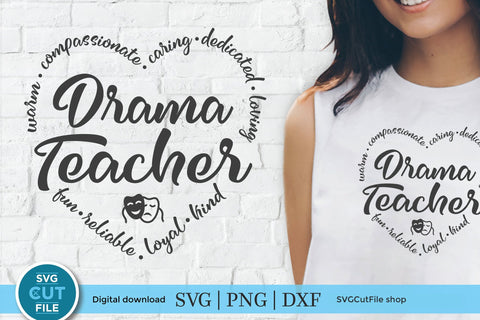 Drama teacher svg, drama svg, speech and drama svg SVG SVG Cut File 