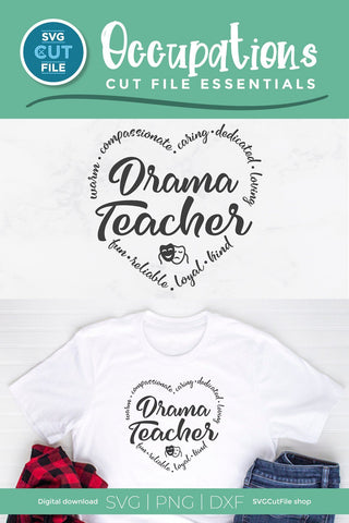 Drama teacher svg, drama svg, speech and drama svg SVG SVG Cut File 