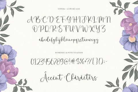 Dramatic Florals Font Font Balpirick 