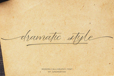 Dramatic Script Font Jun Creative 