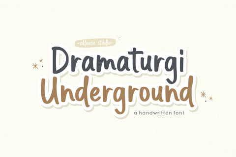 Dramaturgi Underground Font Allouse.Studio 