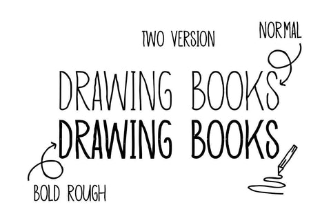 Drawing Books Font JH-CreativeFont 