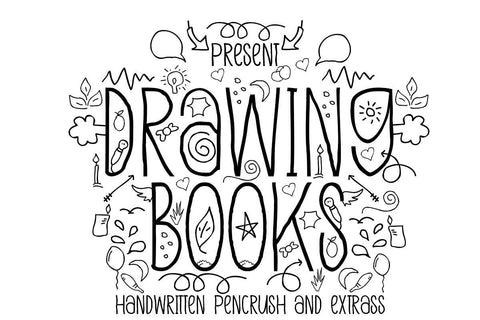 Drawing Books Font JH-CreativeFont 